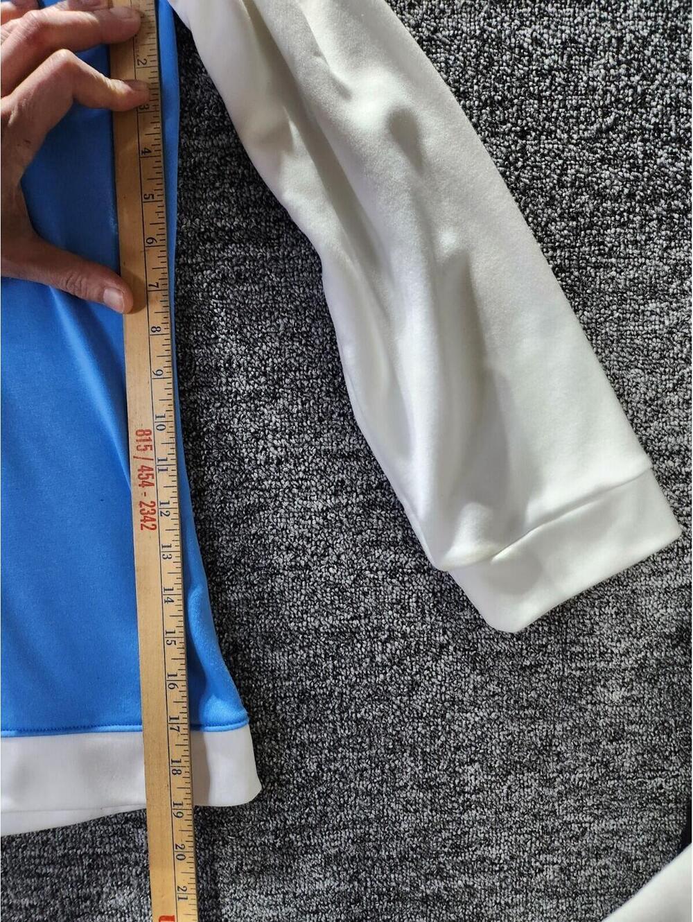 Jordan Jumpman Dri-FIT Varsity Jacket XXL Blue White Snap Closure Pockets - Picture 10 of 15